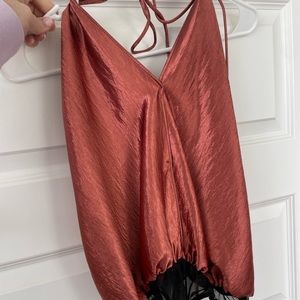Free People | Silk Bodysuit